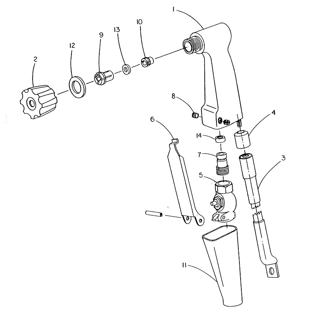 Компоненты электрододержателя ARCWATER II Компоненты электрододержателя ARCWATER II